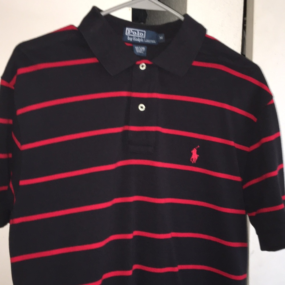 Striped polo shirt